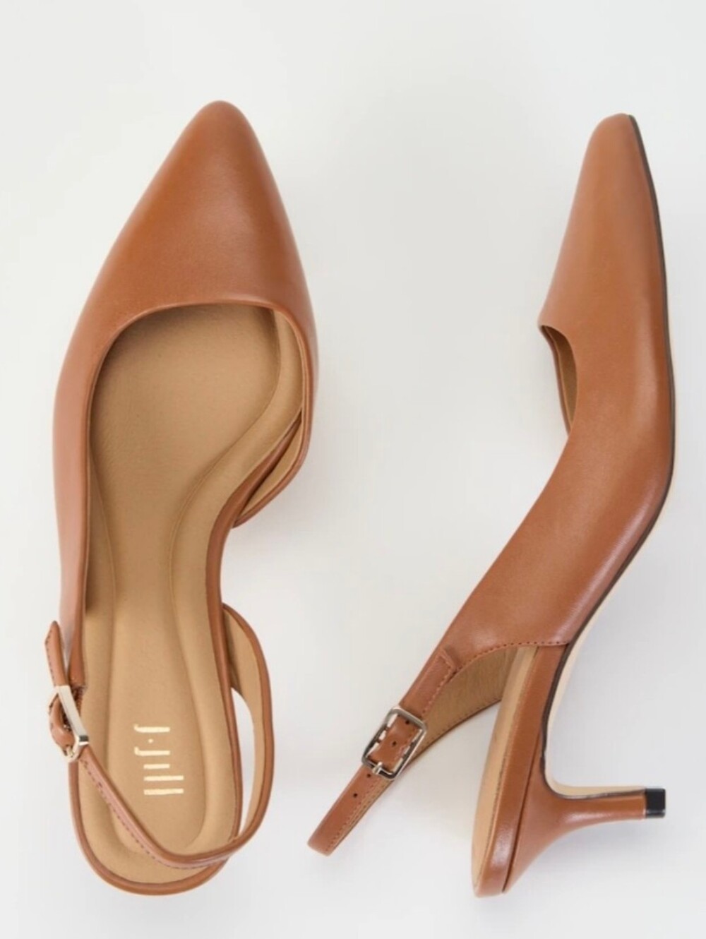 J. Jill Darcy Slingback Shoe In Cognac Size 9 NIB